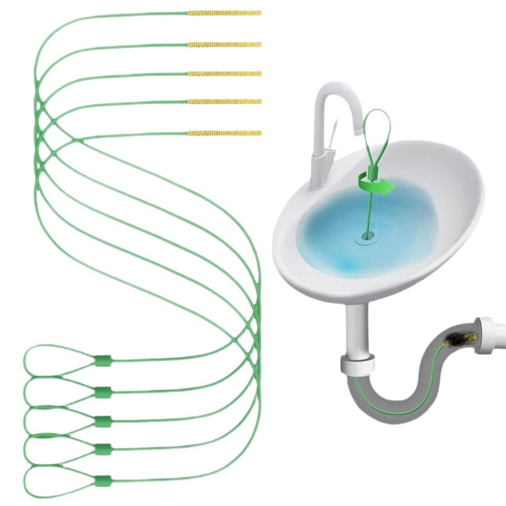 Drain Snake Flexible - 5 piezas de desatascador de desagües