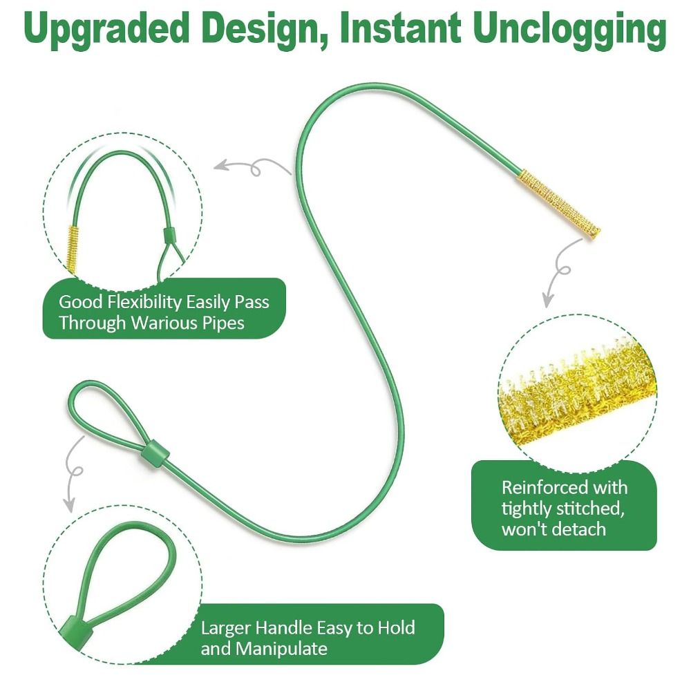5 piezas de desatascador de de - Drain Snake Flexible reseña y precio
